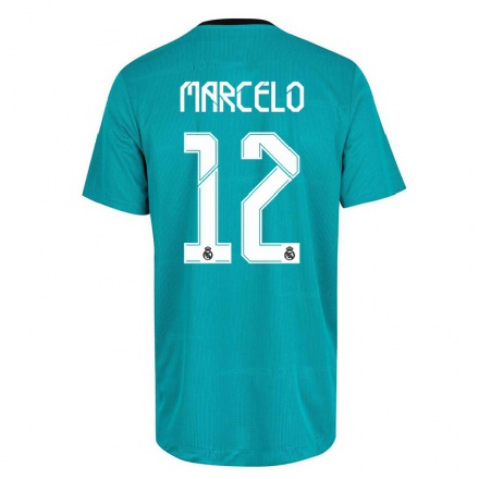 Lapset Jalkapallo Marcelo #12 Vaaleanvihreä 3. Paita 2021/22 Lyhythihainen Paita T-paita