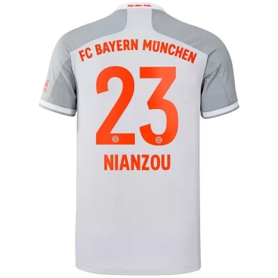 Lapset Jalkapallo Tanguy Nianzou #23 Vieraspaita Harmaa Pelipaita 2020/21 Lyhythihainen Paita
