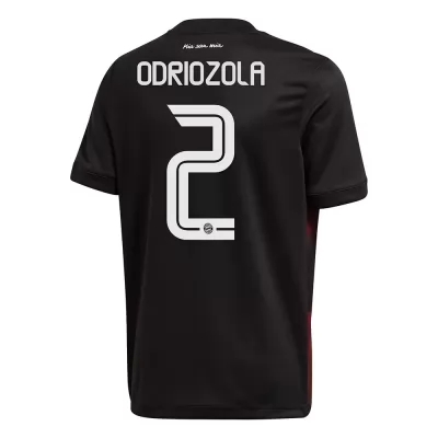 Lapset Jalkapallo Alvaro Odriozola #2 3. Paita Musta Pelipaita 2020/21 Lyhythihainen Paita