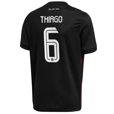 Lapset Jalkapallo Thiago #6 3. Paita Musta Pelipaita 2020/21 Lyhythihainen Paita