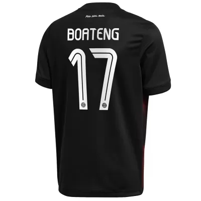 Lapset Jalkapallo Jerôme Boateng #17 3. Paita Musta Pelipaita 2020/21 Lyhythihainen Paita