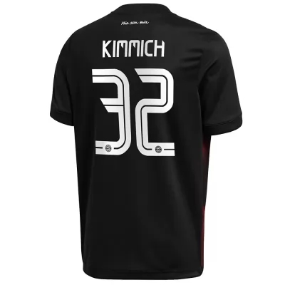 Lapset Jalkapallo Joshua Kimmich #32 3. Paita Musta Pelipaita 2020/21 Lyhythihainen Paita
