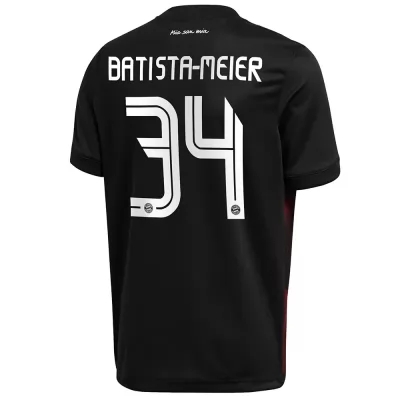 Lapset Jalkapallo Oliver Batista Meier #34 3. Paita Musta Pelipaita 2020/21 Lyhythihainen Paita