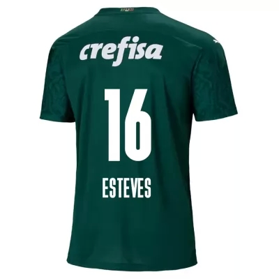 Lapset Jalkapallo Lucas Esteves #16 Kotipaita Vihreä Pelipaita 2020/21 Lyhythihainen Paita