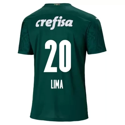Lapset Jalkapallo Lucas Lima #20 Kotipaita Vihreä Pelipaita 2020/21 Lyhythihainen Paita