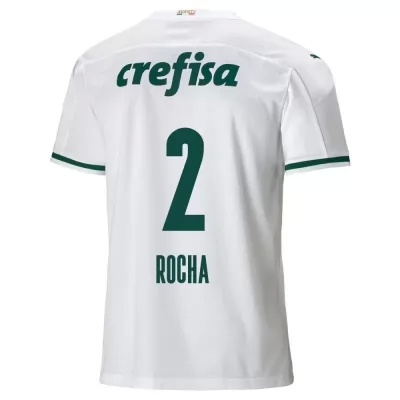Lapset Jalkapallo Marcos Rocha #2 Vieraspaita Valkoinen Pelipaita 2020/21 Lyhythihainen Paita