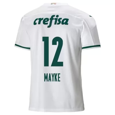 Lapset Jalkapallo Mayke #12 Vieraspaita Valkoinen Pelipaita 2020/21 Lyhythihainen Paita