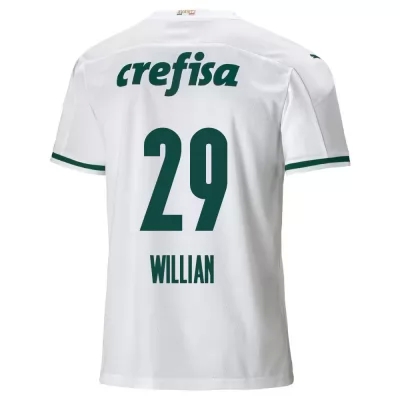 Lapset Jalkapallo Willian #29 Vieraspaita Valkoinen Pelipaita 2020/21 Lyhythihainen Paita