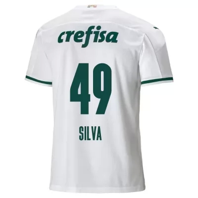 Lapset Jalkapallo Gabriel Silva #49 Vieraspaita Valkoinen Pelipaita 2020/21 Lyhythihainen Paita
