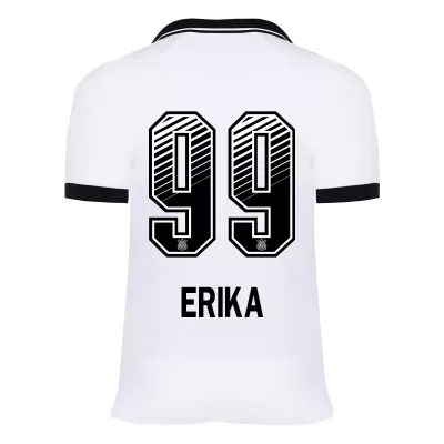 Lapset Jalkapallo Erika #99 Kotipaita Valkoinen Pelipaita 2020/21 Lyhythihainen Paita