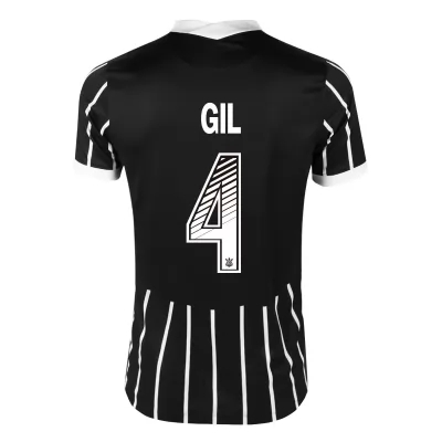 Lapset Jalkapallo Gil #4 Vieraspaita Musta Pelipaita 2020/21 Lyhythihainen Paita