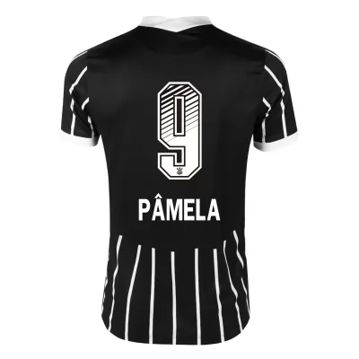 Lapset Jalkapallo Pamela #9 Vieraspaita Musta Pelipaita 2020/21 Lyhythihainen Paita
