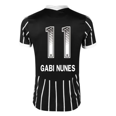 Lapset Jalkapallo Gabi Nunes #11 Vieraspaita Musta Pelipaita 2020/21 Lyhythihainen Paita