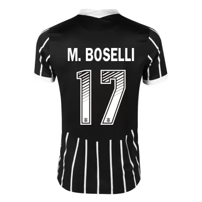 Lapset Jalkapallo Mauro Boselli #17 Vieraspaita Musta Pelipaita 2020/21 Lyhythihainen Paita