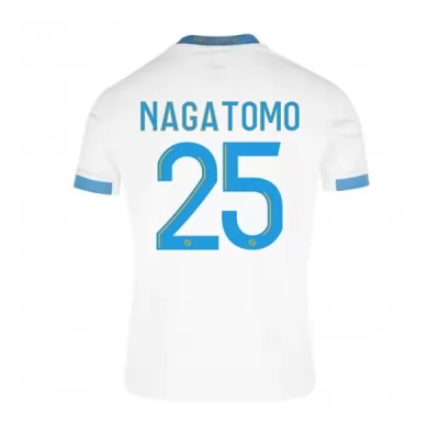 Lapset Jalkapallo Yuto Nagatomo #25 Kotipaita Valkoinen Sininen Pelipaita 2020/21 Lyhythihainen Paita