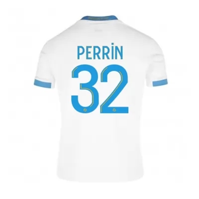 Lapset Jalkapallo Lucas Perrin #32 Kotipaita Valkoinen Sininen Pelipaita 2020/21 Lyhythihainen Paita