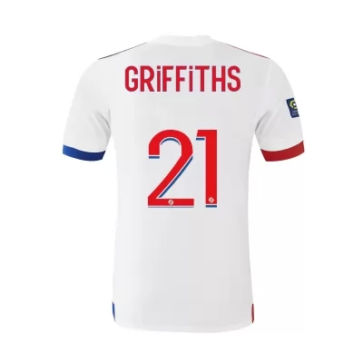 Lapset Jalkapallo Reo Griffiths #21 Kotipaita Valkoinen Pelipaita 2020/21 Lyhythihainen Paita
