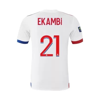 Lapset Jalkapallo Karl Toko Ekambi #21 Kotipaita Valkoinen Pelipaita 2020/21 Lyhythihainen Paita