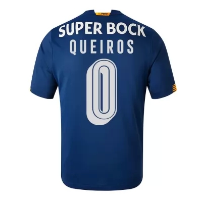 Lapset Jalkapallo Diogo Queiros #0 Vieraspaita Koboltinsininen Pelipaita 2020/21 Lyhythihainen Paita