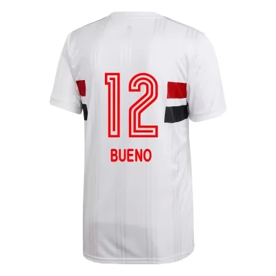 Lapset Jalkapallo Vitor Bueno #12 Kotipaita Valkoinen Pelipaita 2020/21 Lyhythihainen Paita