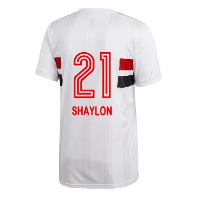 Lapset Jalkapallo Shaylon #21 Kotipaita Valkoinen Pelipaita 2020/21 Lyhythihainen Paita