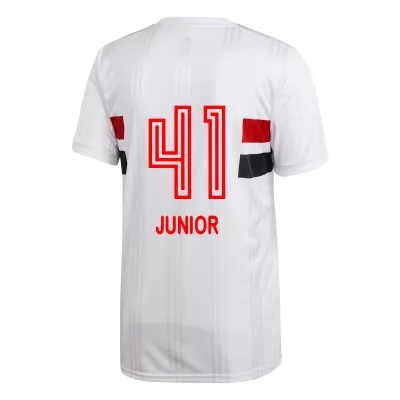 Lapset Jalkapallo Junior #41 Kotipaita Valkoinen Pelipaita 2020/21 Lyhythihainen Paita