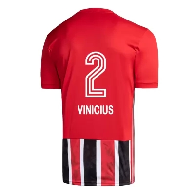 Lapset Jalkapallo Igor Vinicius #2 Vieraspaita Punainen Pelipaita 2020/21 Lyhythihainen Paita