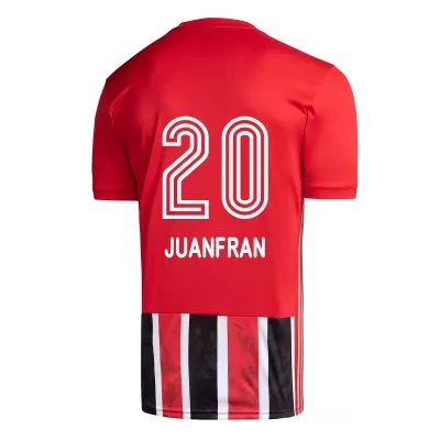 Lapset Jalkapallo Juanfran #20 Vieraspaita Punainen Pelipaita 2020/21 Lyhythihainen Paita