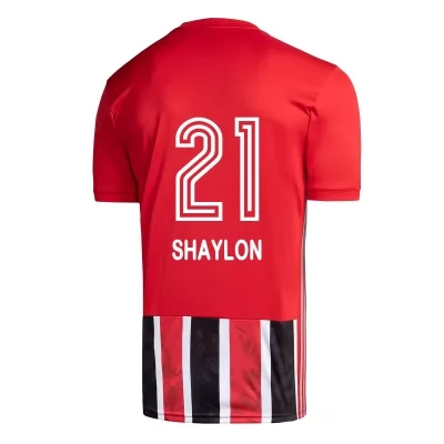 Lapset Jalkapallo Shaylon #21 Vieraspaita Punainen Pelipaita 2020/21 Lyhythihainen Paita