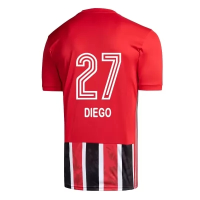 Lapset Jalkapallo Diego #27 Vieraspaita Punainen Pelipaita 2020/21 Lyhythihainen Paita