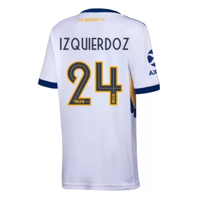 Lapset Jalkapallo Carlos Izquierdoz #24 Vieraspaita Valkoinen Pelipaita 2020/21 Lyhythihainen Paita