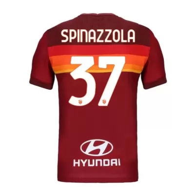 Lapset Jalkapallo Leonardo Spinazzola #37 Kotipaita Punainen Pelipaita 2020/21 Lyhythihainen Paita