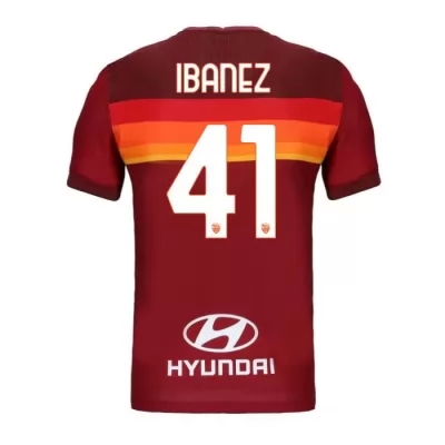 Lapset Jalkapallo Roger Ibanez #41 Kotipaita Punainen Pelipaita 2020/21 Lyhythihainen Paita