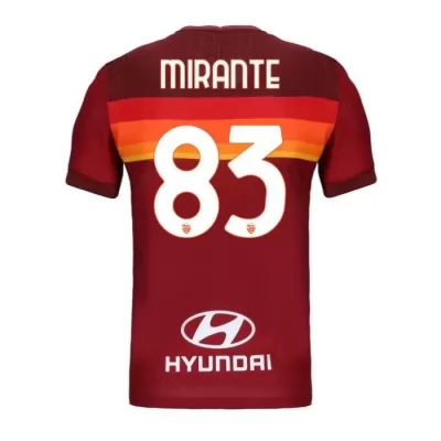 Lapset Jalkapallo Antonio Mirante #83 Kotipaita Punainen Pelipaita 2020/21 Lyhythihainen Paita
