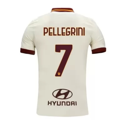 Lapset Jalkapallo Lorenzo Pellegrini #7 Vieraspaita Samppanja Pelipaita 2020/21 Lyhythihainen Paita