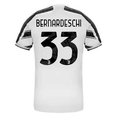 Lapset Jalkapallo Federico Bernardeschi #33 Kotipaita Valkoinen Pelipaita 2020/21 Lyhythihainen Paita