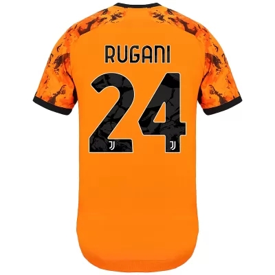 Lapset Jalkapallo Daniele Rugani #24 3. Paita Oranssi Pelipaita 2020/21 Lyhythihainen Paita