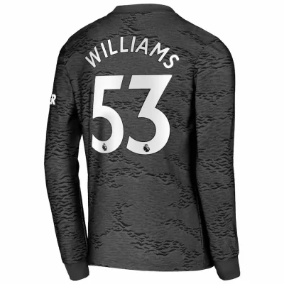 Lapset Jalkapallo Brandon Williams #53 Vieraspaita Musta Pelipaita 2020/21 Lyhythihainen Paita