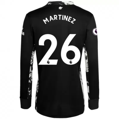 Lapset Jalkapallo Emiliano Martinez #26 Kotipaita Musta Pelipaita 2020/21 Lyhythihainen Paita