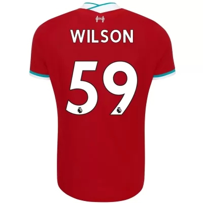 Lapset Jalkapallo Harry Wilson #59 Kotipaita Punainen Pelipaita 2020/21 Lyhythihainen Paita