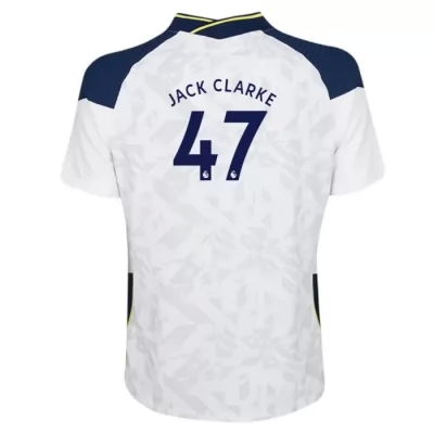 Lapset Jalkapallo Jack Clarke #47 Kotipaita Valkoinen Pelipaita 2020/21 Lyhythihainen Paita