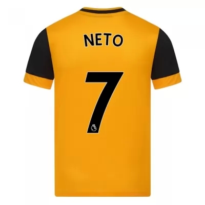 Lapset Jalkapallo Pedro Neto #7 Kotipaita Oranssi Pelipaita 2020/21 Lyhythihainen Paita