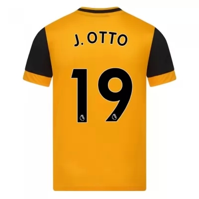 Lapset Jalkapallo Jonny Otto #19 Kotipaita Oranssi Pelipaita 2020/21 Lyhythihainen Paita
