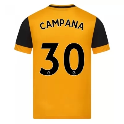Lapset Jalkapallo Leonardo Campana #30 Kotipaita Oranssi Pelipaita 2020/21 Lyhythihainen Paita