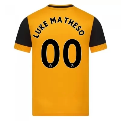 Lapset Jalkapallo Luke Matheson #0 Kotipaita Oranssi Pelipaita 2020/21 Lyhythihainen Paita