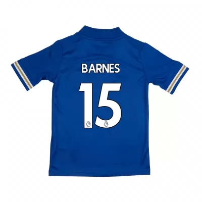 Lapset Jalkapallo Harvey Barnes #15 Kotipaita Sininen Pelipaita 2020/21 Lyhythihainen Paita