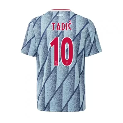 Lapset Jalkapallo Dusan Tadic #10 Vieraspaita Sininen Pelipaita 2020/21 Lyhythihainen Paita