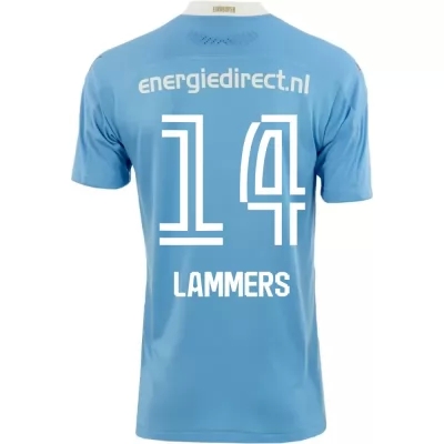 Lapset Jalkapallo Sam Lammers #14 Vieraspaita Sininen Pelipaita 2020/21 Lyhythihainen Paita