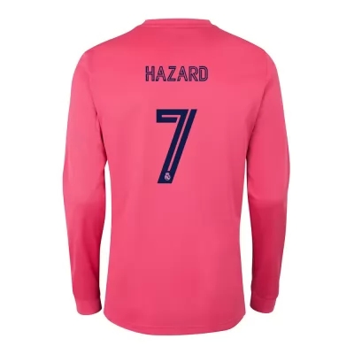 Lapset Jalkapallo Eden Hazard #7 Vieraspaita Vaaleanpunainen Pelipaita 2020/21 Lyhythihainen Paita