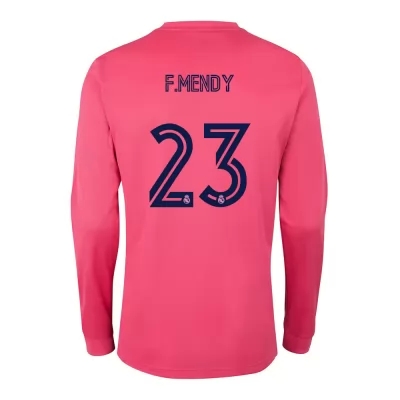 Lapset Jalkapallo Ferland Mendy #23 Vieraspaita Vaaleanpunainen Pelipaita 2020/21 Lyhythihainen Paita